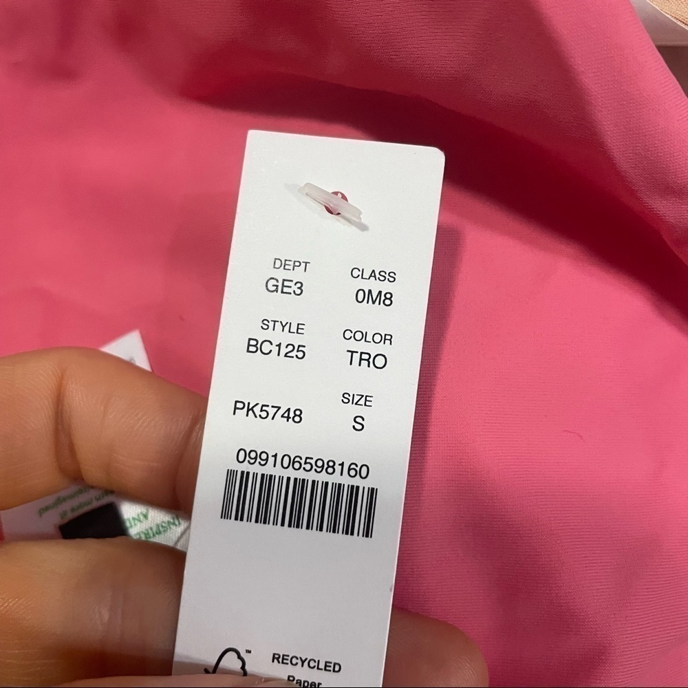 J crew curved waist cheeky bikini bottoms tea rose pink - Picture 2 of 2